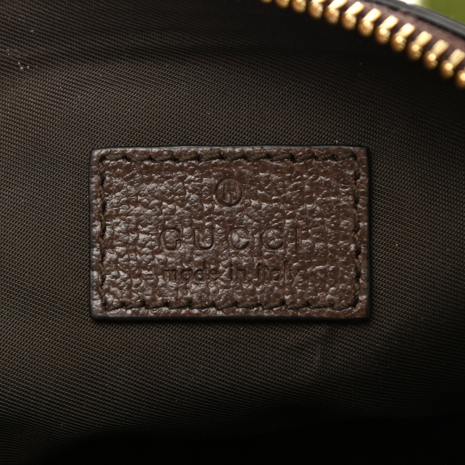 Gucci GG Supreme Monogram Textured Calfskin Web Medium Ophidia Cosmetic Case Beige Ebony New Acero 6 of 8