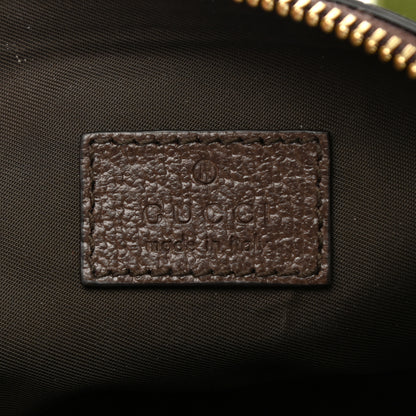 Gucci GG Supreme Monogram Textured Calfskin Web Medium Ophidia Cosmetic Case Beige Ebony New Acero 6 of 8