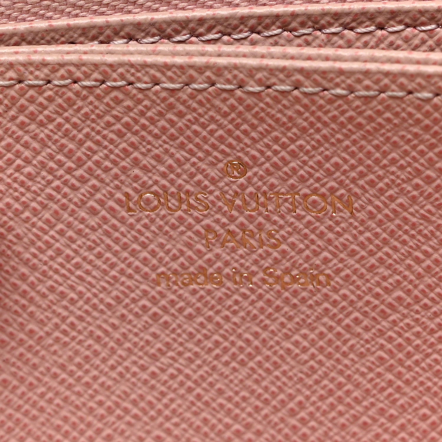 Louis Vuitton LOUIS VUITTON Damier Ebene Zippy Wallet Rose Ballerine 6 of 9