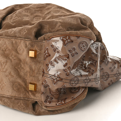 Louis Vuitton LOUIS VUITTON Suede Patent Monogram Irene Brown 9 of 11