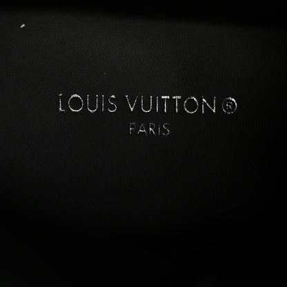 Louis Vuitton Calfskin Monogram Wonderland Flat Ranger Boots 38.5 Black 6 of 10