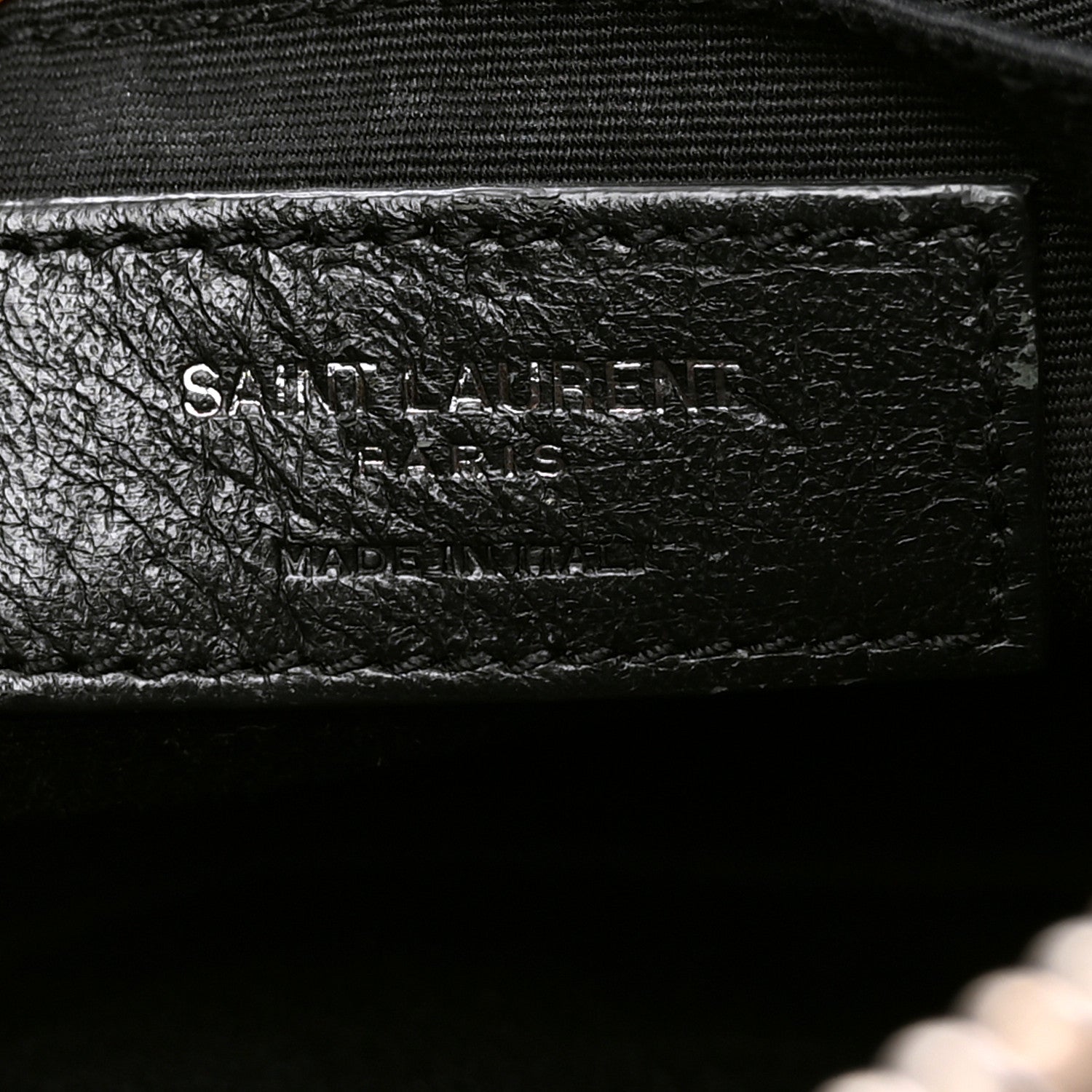 Saint Laurent Calfskin Matelasse Monogram Lou Camera Bag Black 6 of 13
