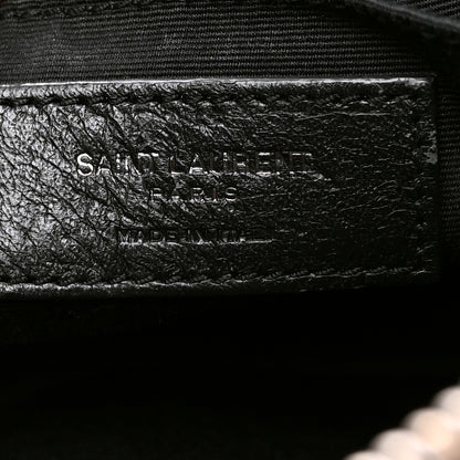 Saint Laurent Calfskin Matelasse Monogram Lou Camera Bag Black 6 of 13