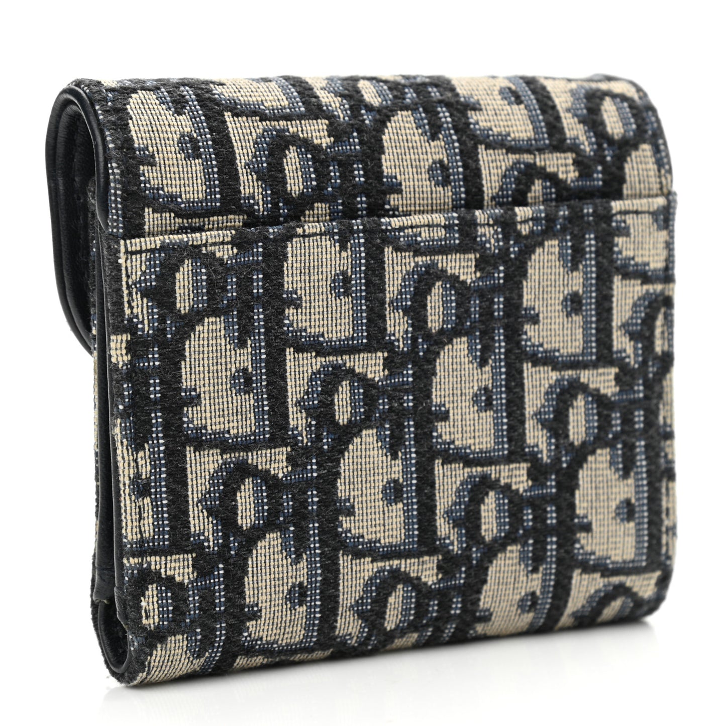 Oblique Saddle Lotus Wallet Blue