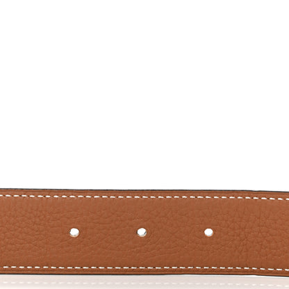 Hermes 135 Togo 32mm Belt Strap 100 Black Gold 4 of 5