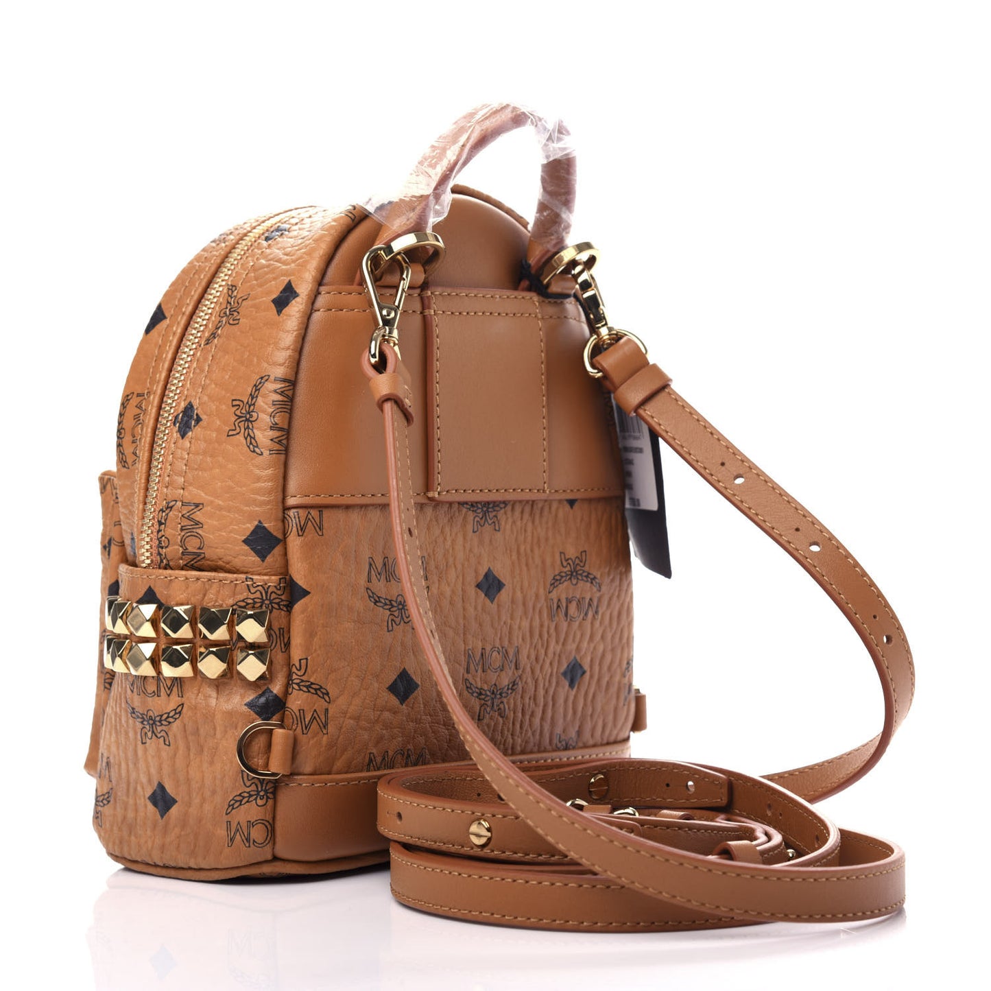 Visetos Side Stud X-Mini Stark Backpack Cognac