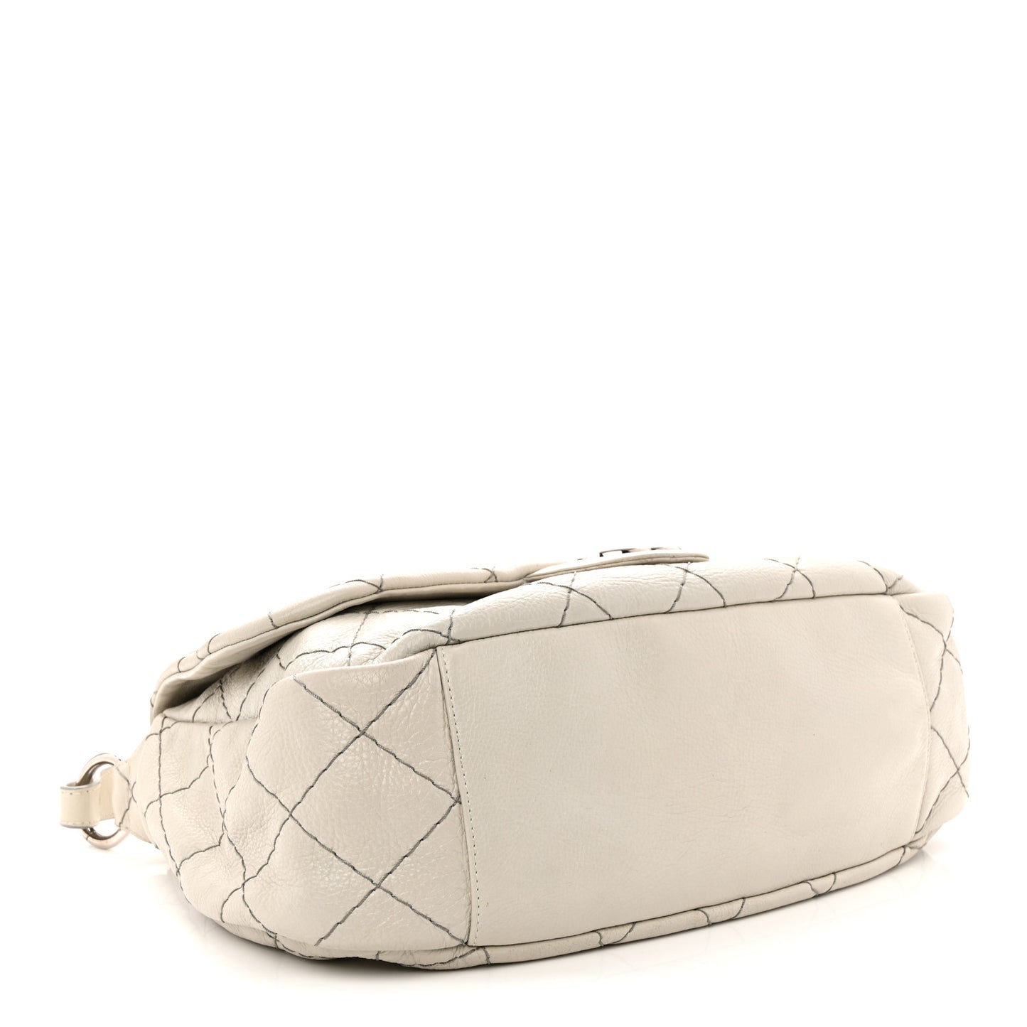 Glazed Calfskin XL On The Road Flap Light Grey