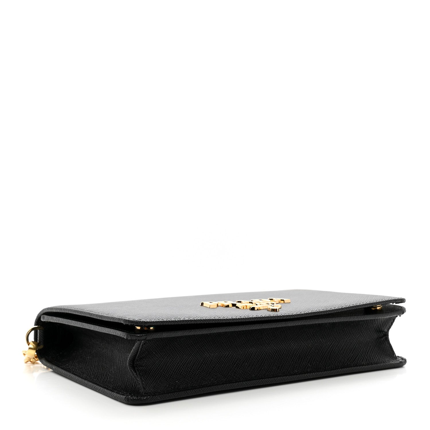 Prada Saffiano Lux Mini Crossbody Bag Black 5 of 9
