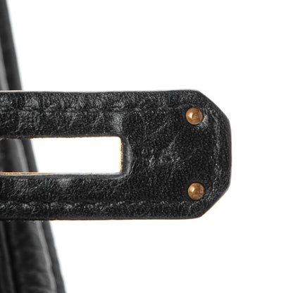 Hermes Taurillon Clemence Birkin 35 Black 17 of 36