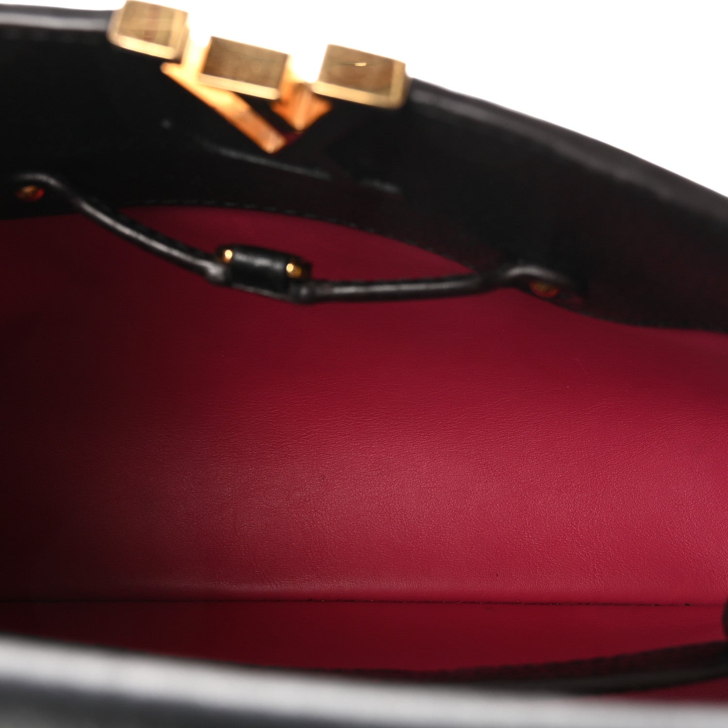 Louis Vuitton Taurillon Capucines BB Black 5 of 9