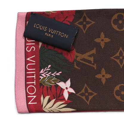 Louis Vuitton Silk Monogram Secret Jungle Bandeau Bordeaux 3 of 4