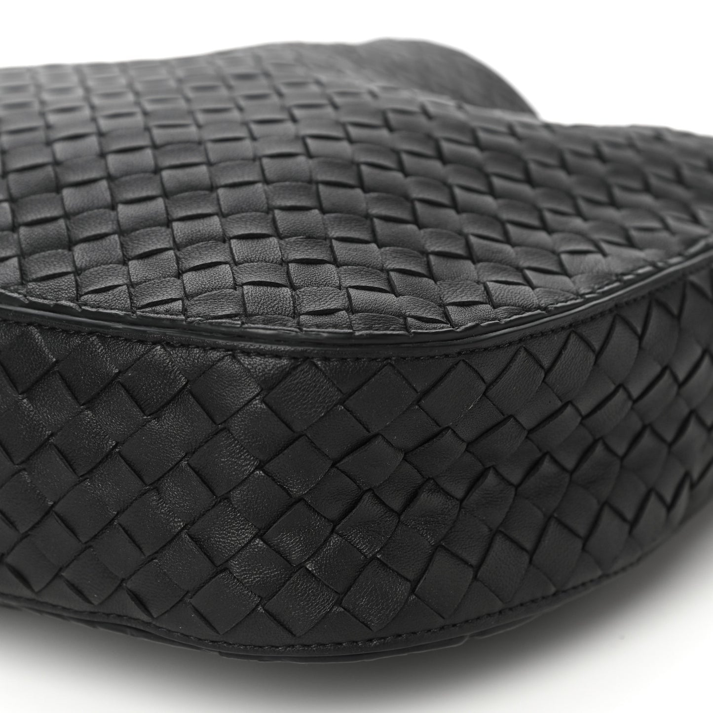 Nappa Intrecciato Small Loop Black