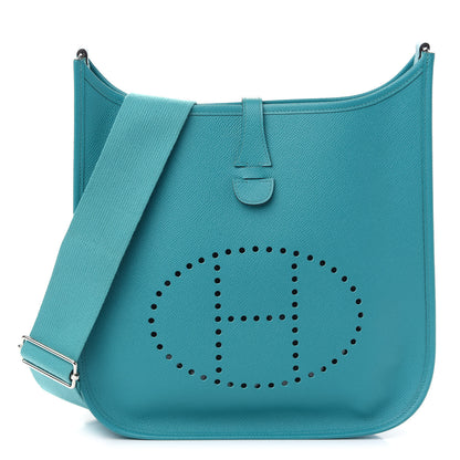 Hermes Epsom Evelyne III PM Bleu Paon 1 of 12