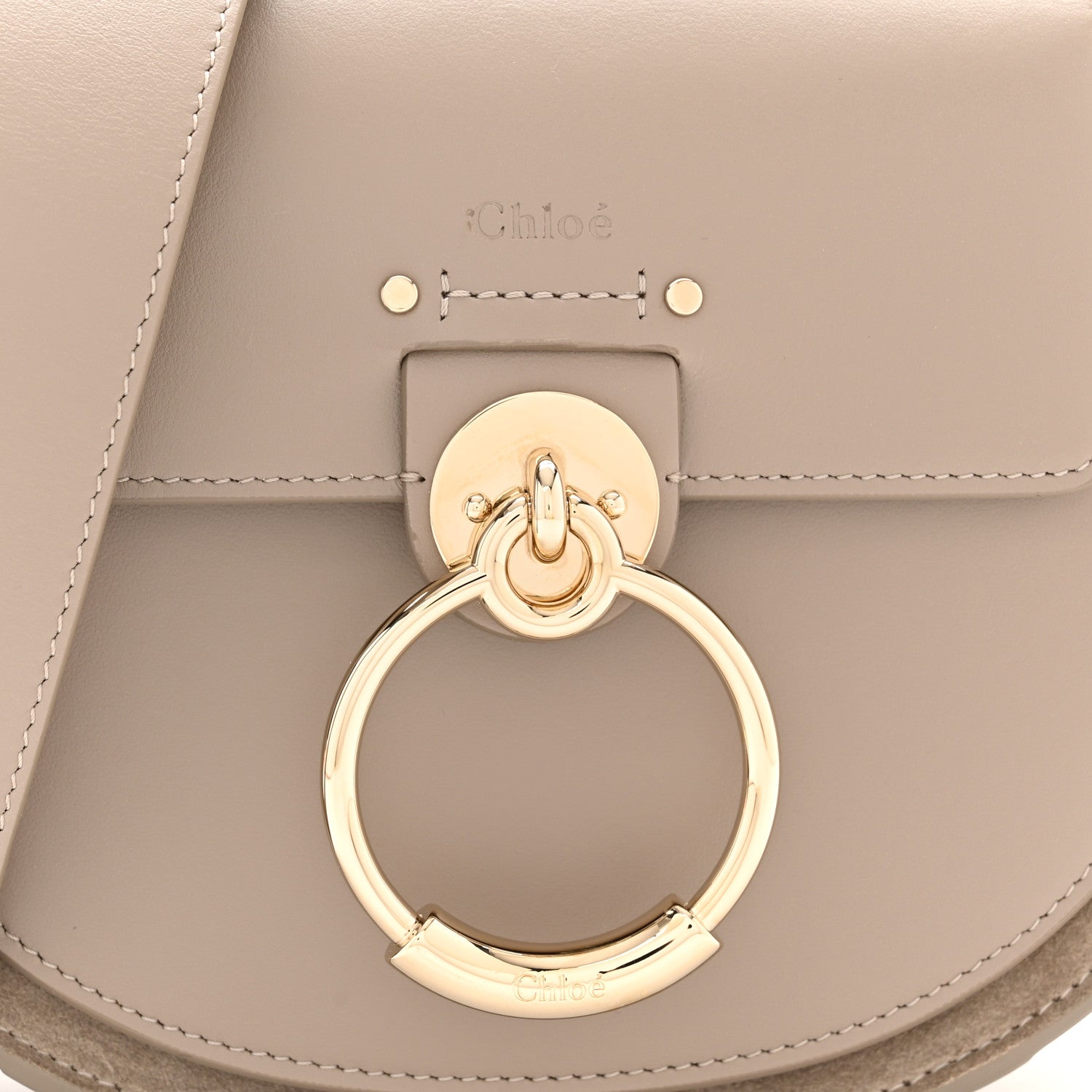 Chloe Calfskin Small Tess Bag Motty Grey 8 of 10