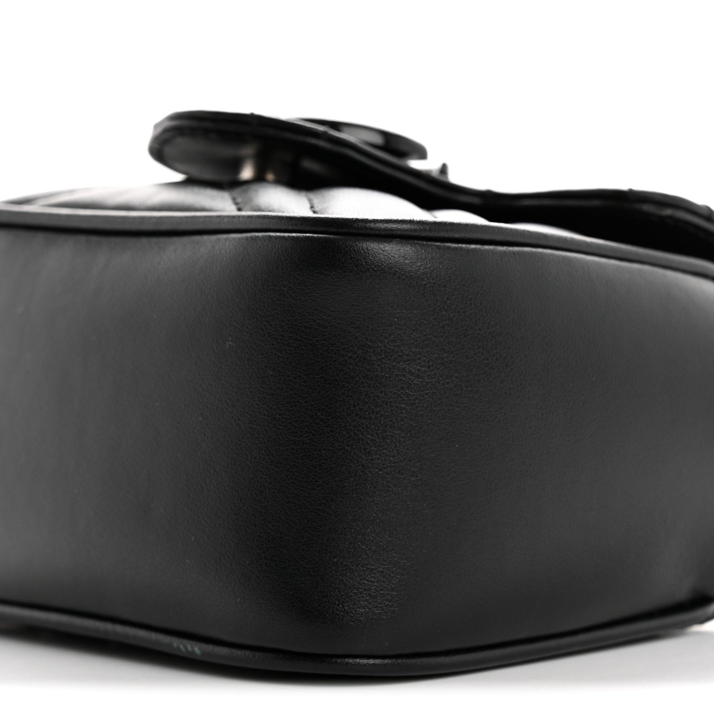 Calfskin Matelasse Monochrome GG Marmont Chain Belt Bag Black