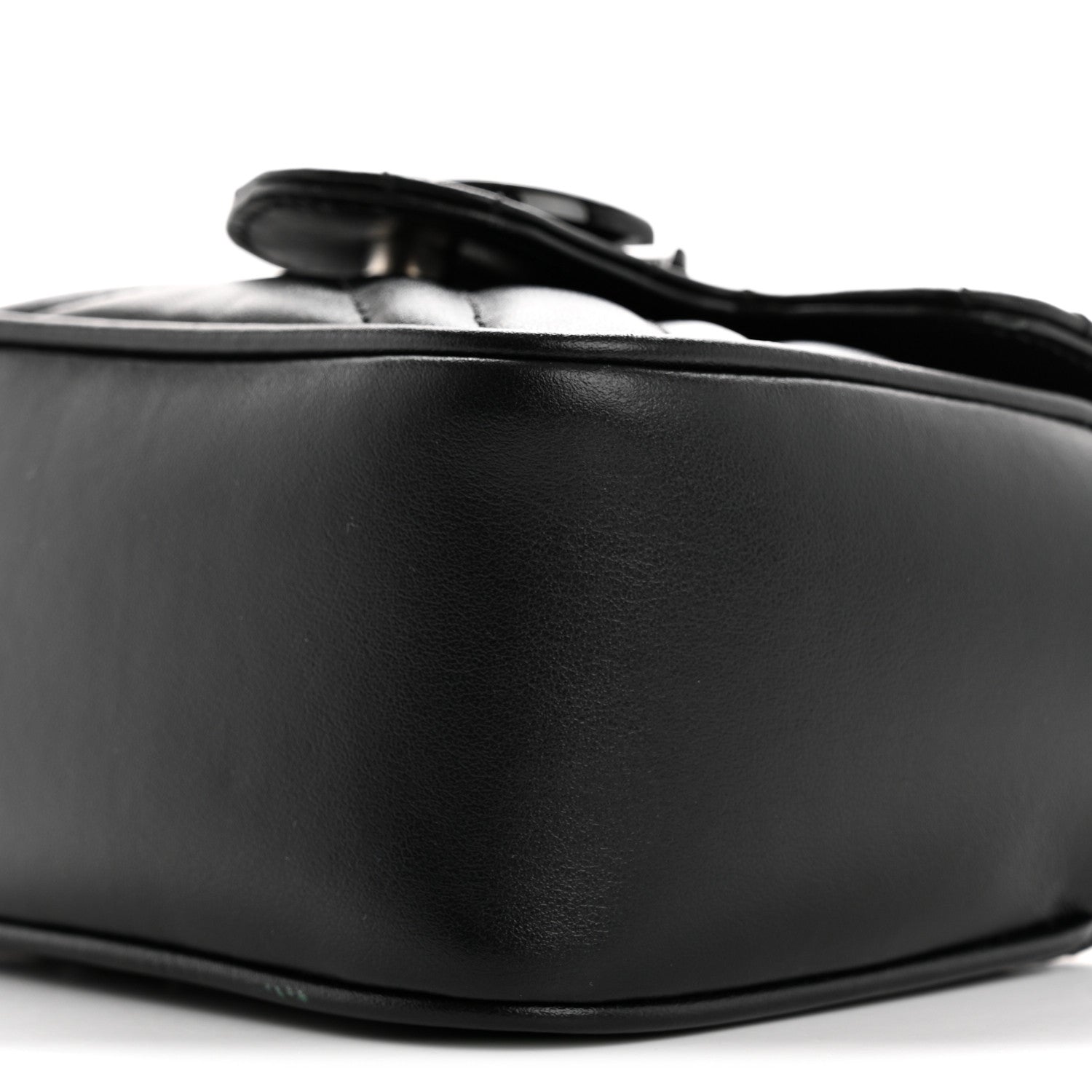 Gucci Calfskin Matelasse Monochrome GG Marmont Chain Belt Bag Black 10 of 10