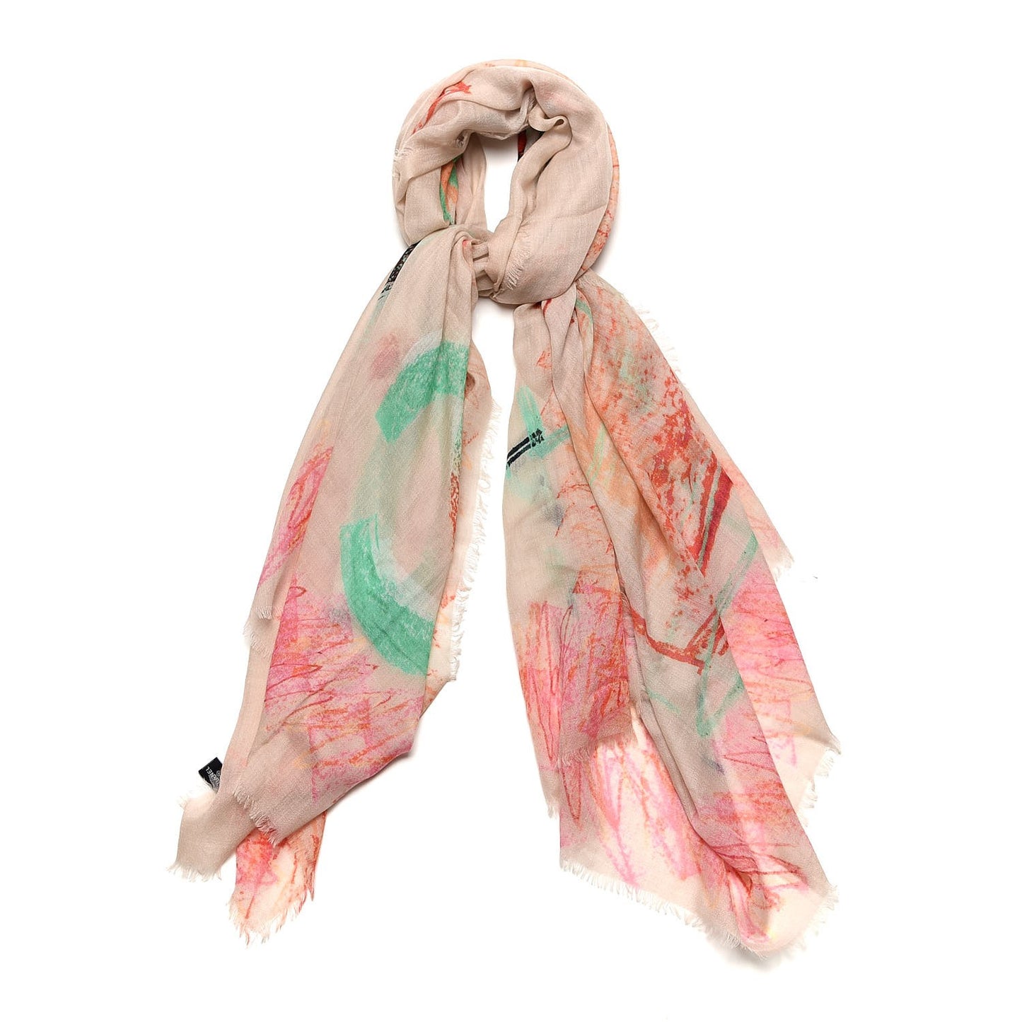 Cashmere No 5 Logo Scarf