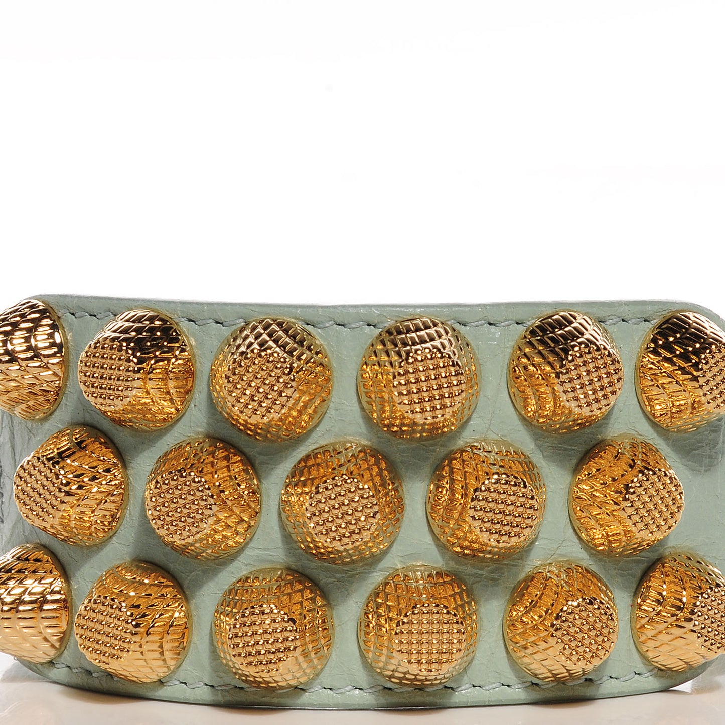 Agneau Arena Three Row Giant Gold Bracelet Vert Jade