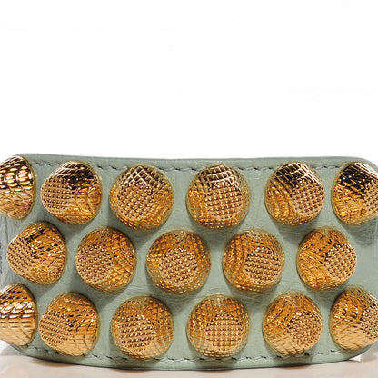 Balenciaga Agneau Arena Three Row Giant Gold Bracelet Vert Jade 5 of 6