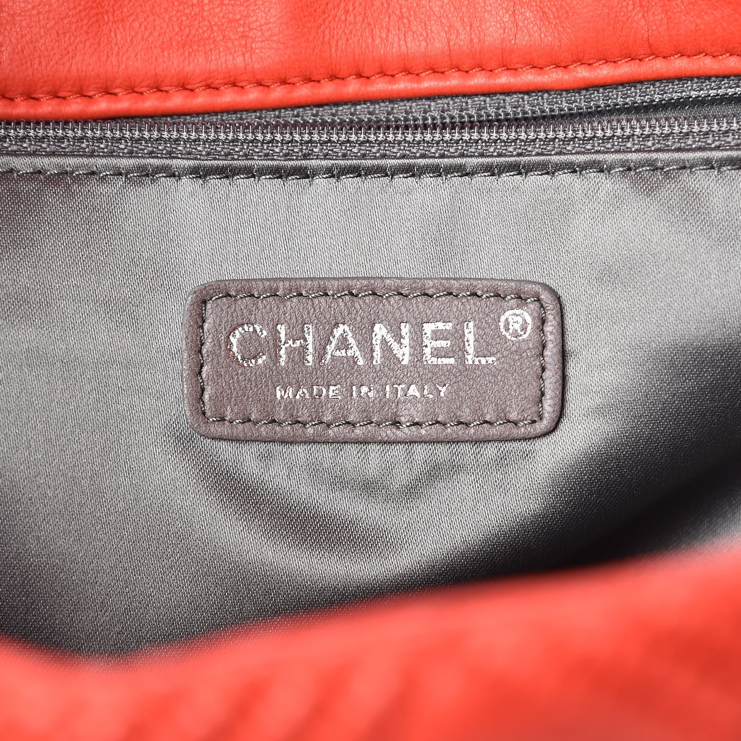 Lambskin Stitched Large Walk Of Fame Flap Red
