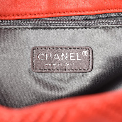 Chanel Lambskin Stitched Large Walk Of Fame Flap Red 6 of 7