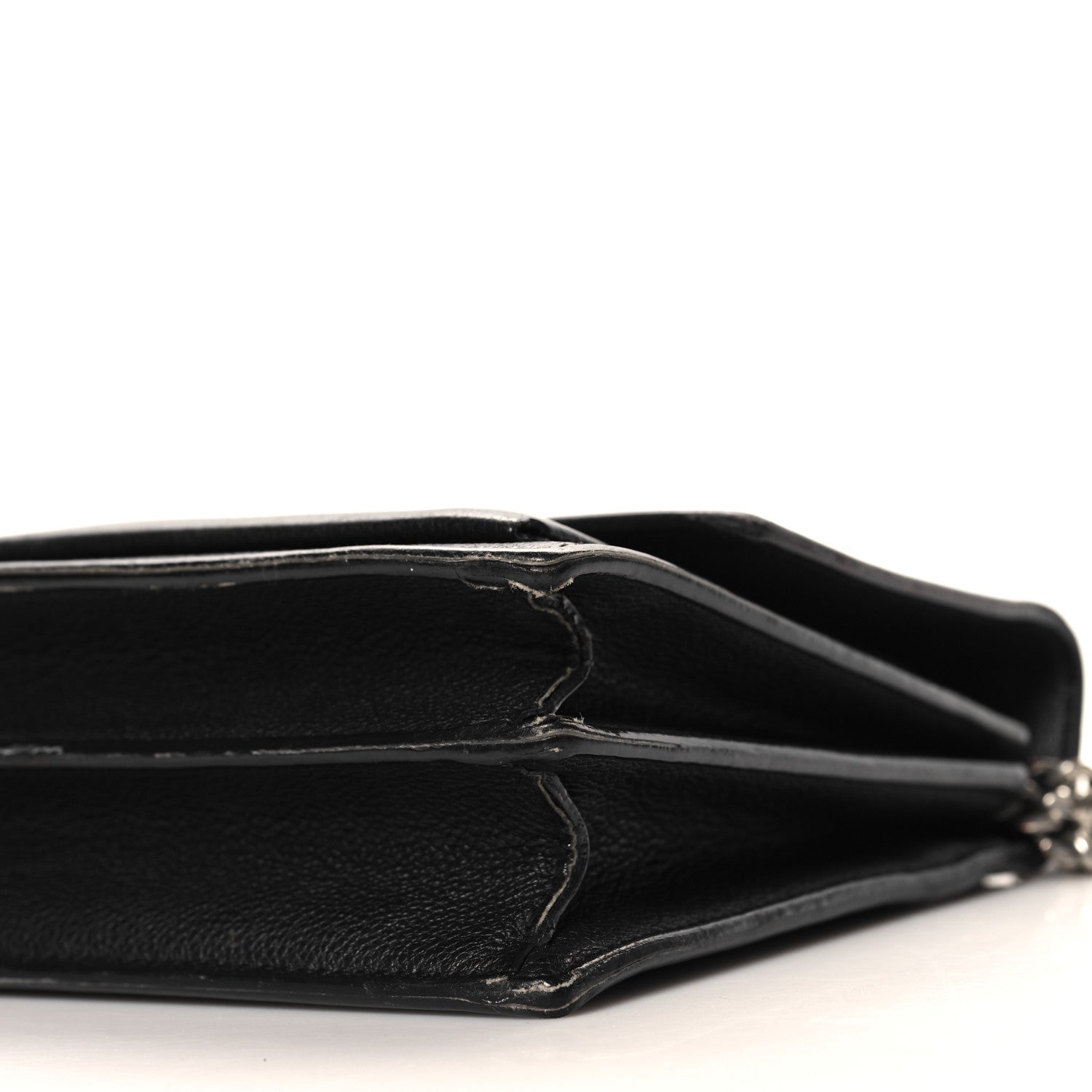 Saint Laurent Grained Calfskin Medium Monogram Sunset Black 10 of 13