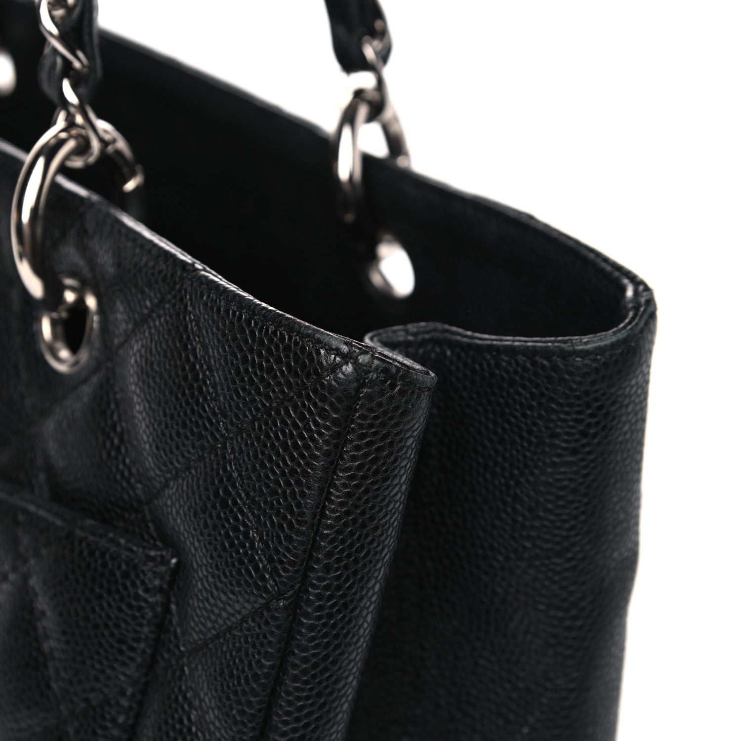 Chanel Caviar Quilted Grand Shopping Tote GST Black 14 of 16