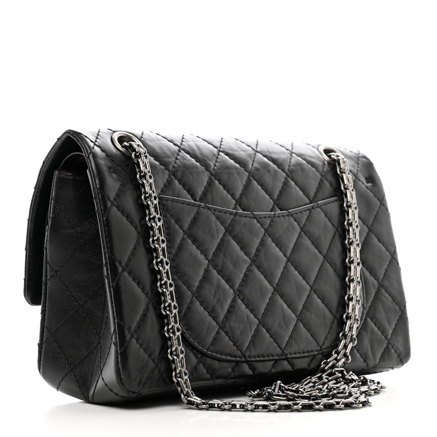 Chanel Aged Calfskin Quilted 2.55 Reissue 225 Flap Black 3 of 10