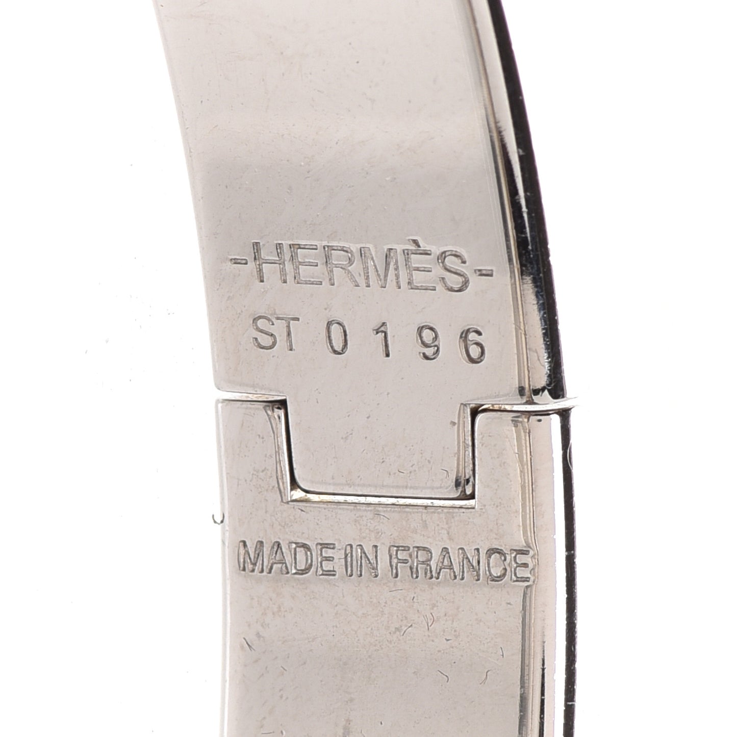 Narrow Enamel Clic Clac H Bracelet PM Bleu De Genes