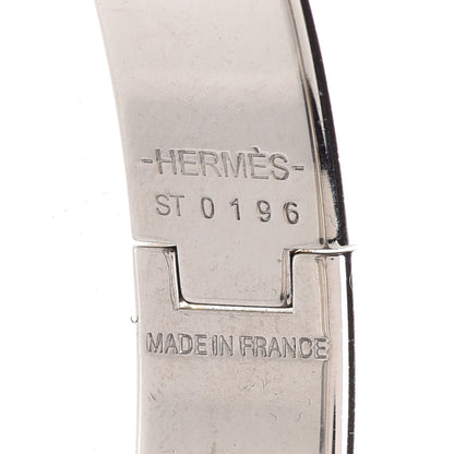 Hermes Narrow Enamel Clic Clac H Bracelet PM Bleu De Genes 4 of 6