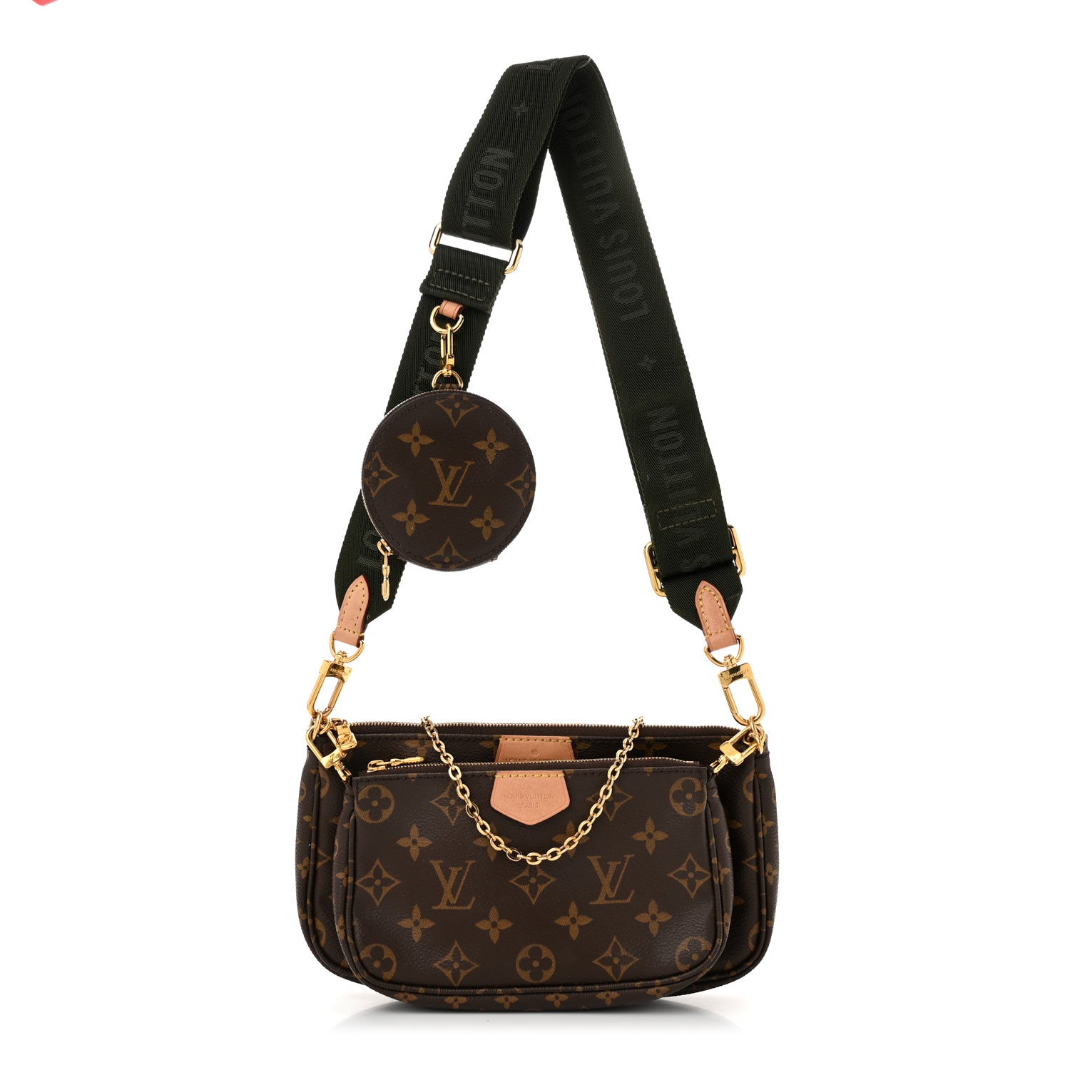 Louis Vuitton Monogram Multi Pochette Accessories Kaki 1 of 12