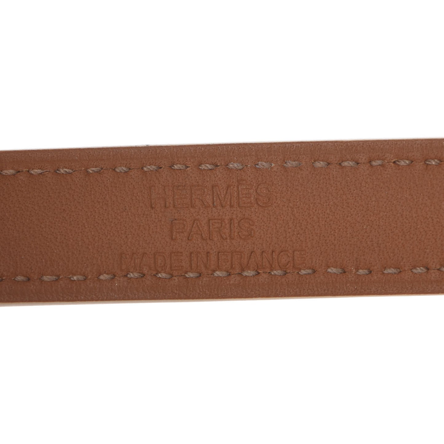 Epsom Kelly Double Tour Bracelet S White