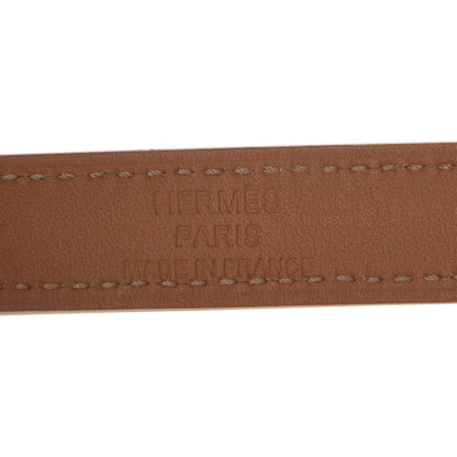 Hermes Epsom Kelly Double Tour Bracelet S White 4 of 7