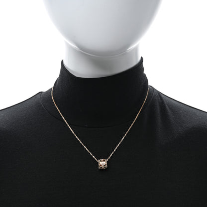 Van Cleef & Arpels 18K Rose Gold Diamond Small Perlee Clovers Pendant Necklace 2 of 4
