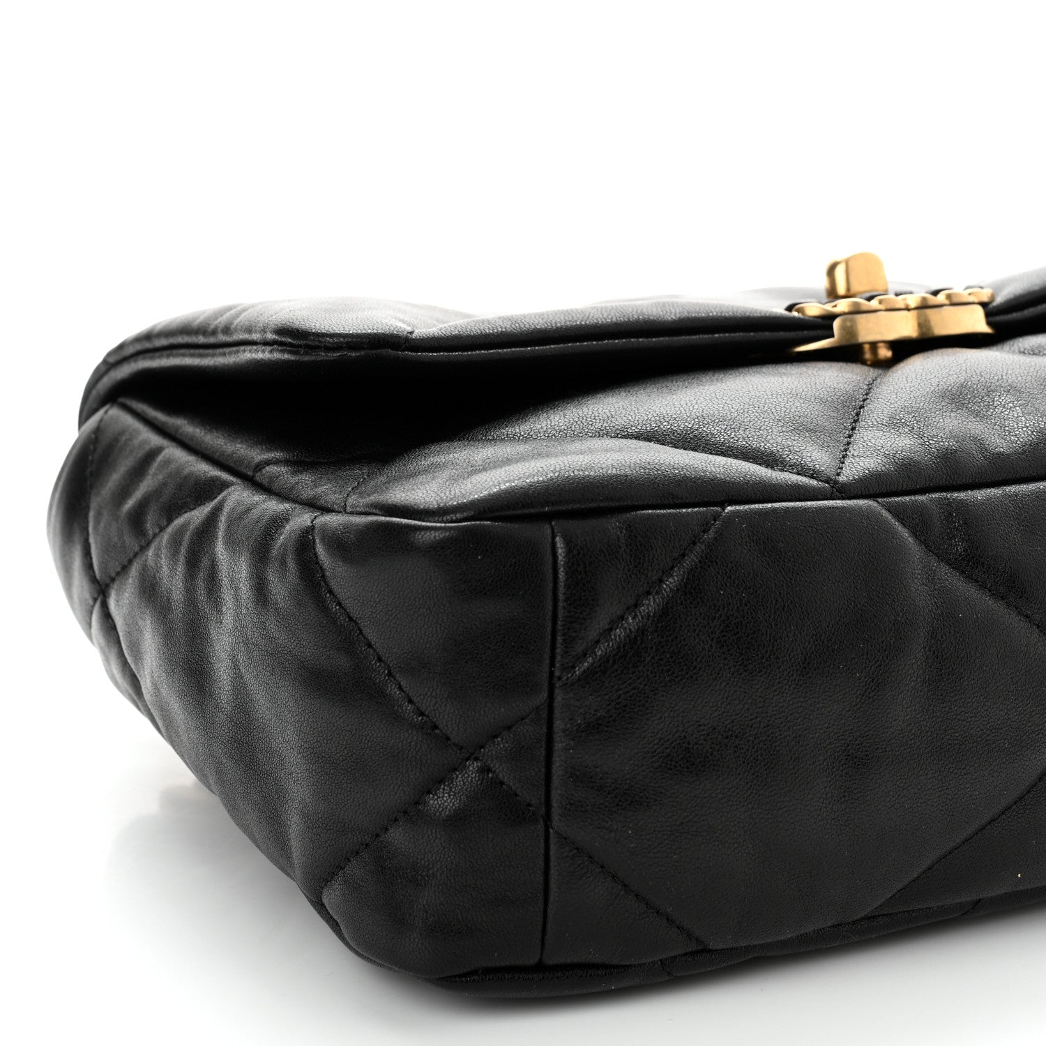 Chanel Goatskin Quilted Medium Chanel 19 Flap Black 9 of 11
