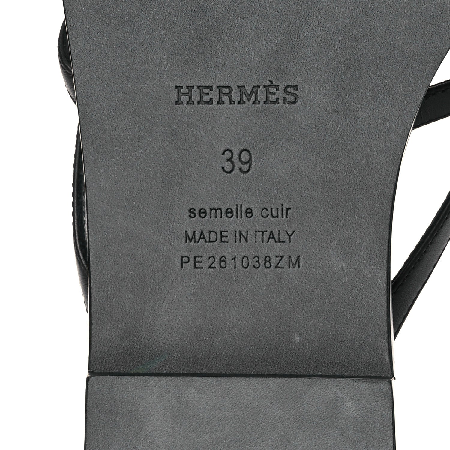Hermes Calfskin Miss Sandals 39 Black 8 of 11