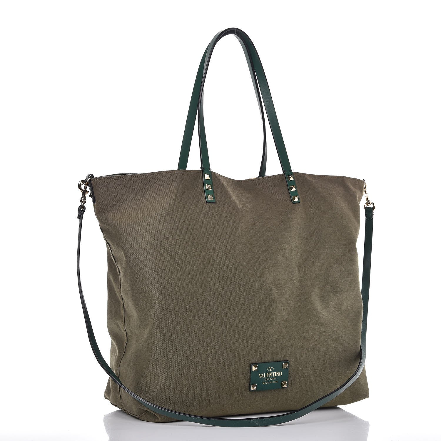 Valentino Garavani Canvas Camouflage Rockstud Reversible Tote Multicolor 4 of 20