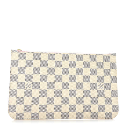 Louis Vuitton Damier Azur Neverfull MM GM Pochette Rose Ballerine 1 of 6