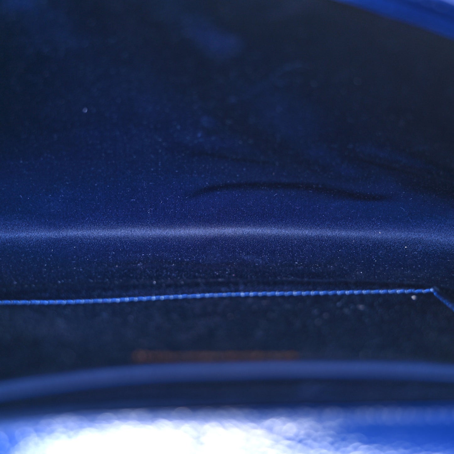 Textured Patent Monogram Large Belle De Jour Clutch Royal Blue