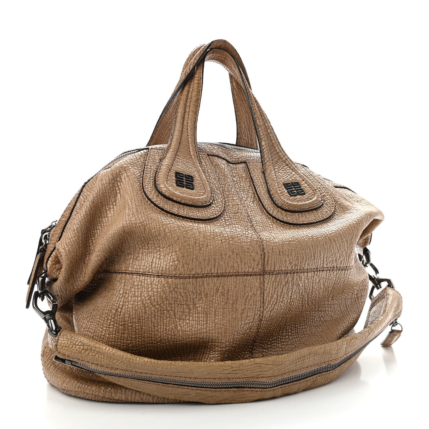 Pebbled Calfskin Medium Nightingale Brown