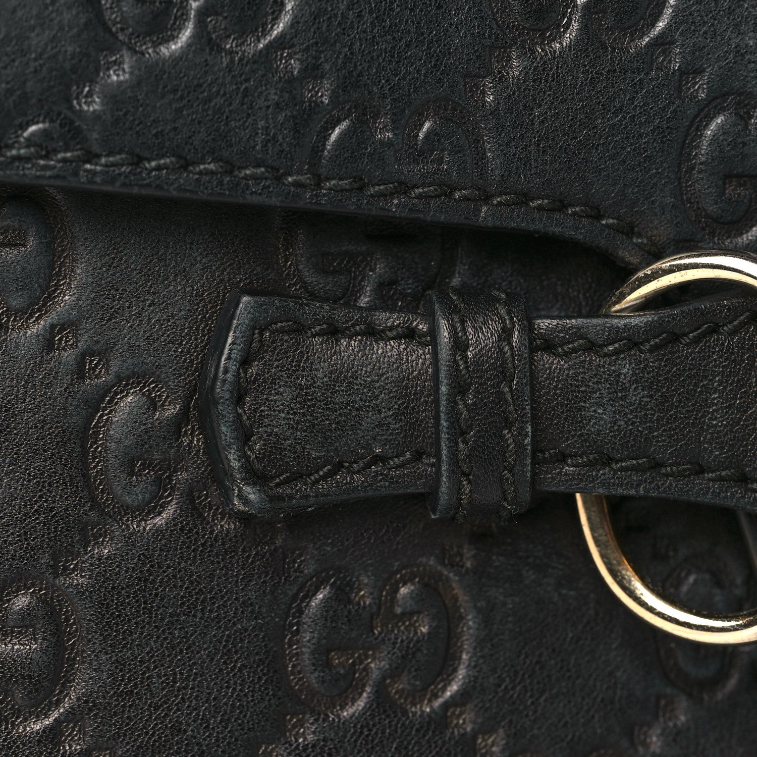 Gucci Guccissima Medium Emily Chain Shoulder Bag Black 15 of 20