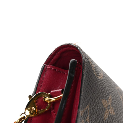 Louis Vuitton Monogram Flore Chain Wallet Fuchsia 12 of 13