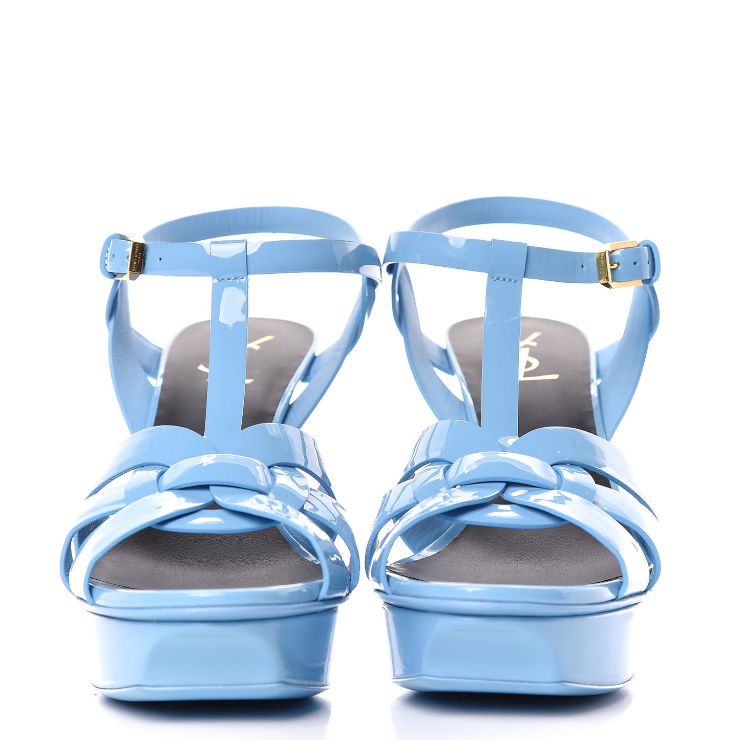 Patent Tribute 75 Platform Sandals 40.5 Light Blue