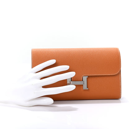 Hermes Epsom Constance Long Wallet Toffee 2 of 10