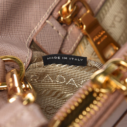 Prada Saffiano Small Galleria Double Zip Tote Cammeo 8 of 15