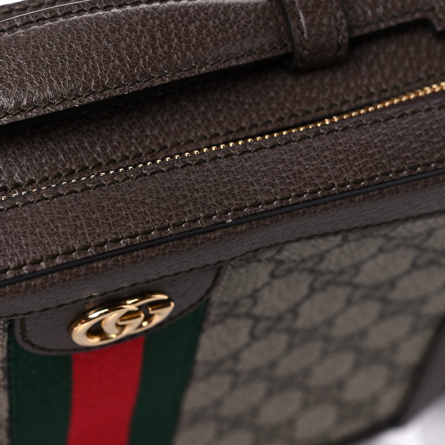 Gucci GG Supreme Web Small Ophidia Top Handle Shoulder Bag Brown 11 of 11