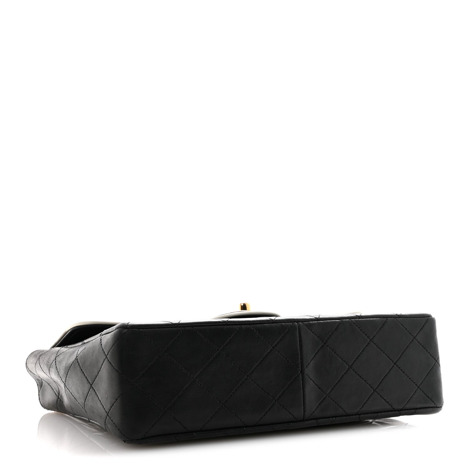 Chanel Lambskin Quilted Single Flap Black White 4 of 15