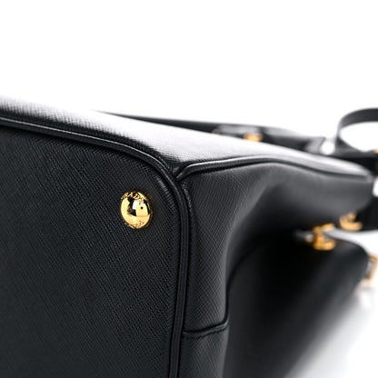 Prada Saffiano Small Galleria Double Zip Tote Black 8 of 10