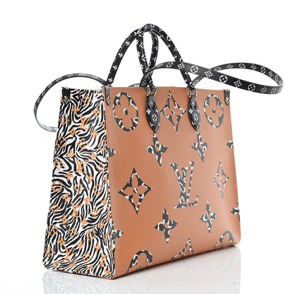 Louis Vuitton Monogram Giant Jungle Onthego GM Ivory 4 of 13