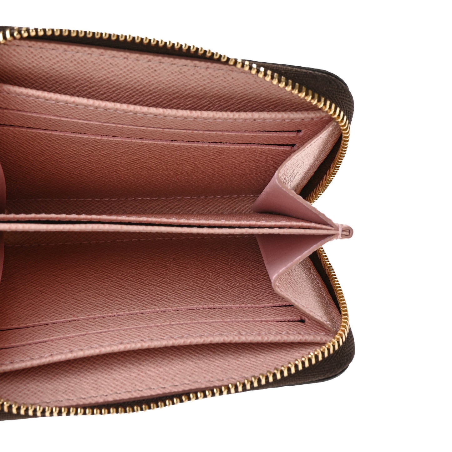 Damier Ebene Zippy Coin Purse Rose Ballerine